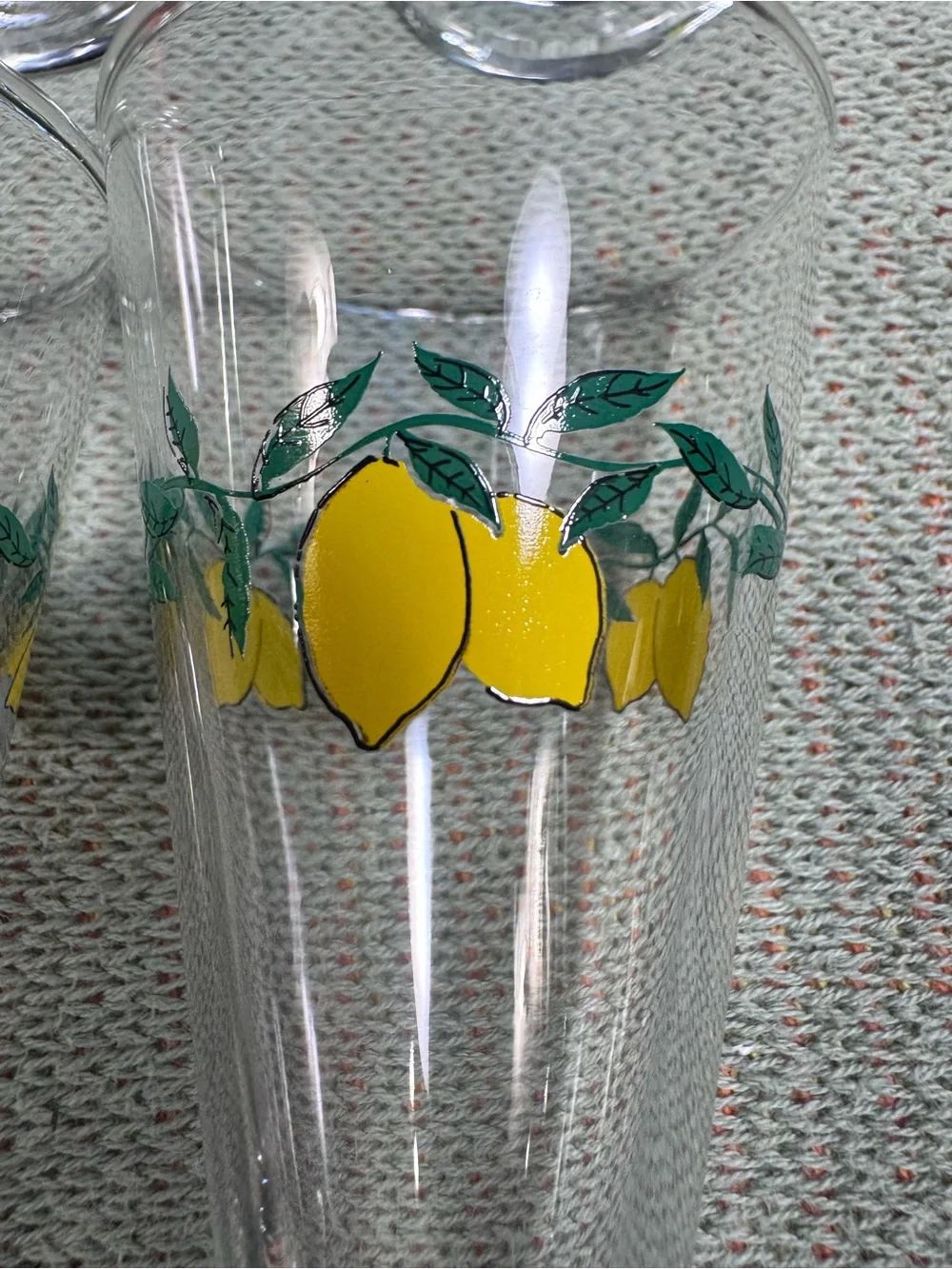 Vintage Tessora Italian Footed Lemon Shot Glasses - Set of 4